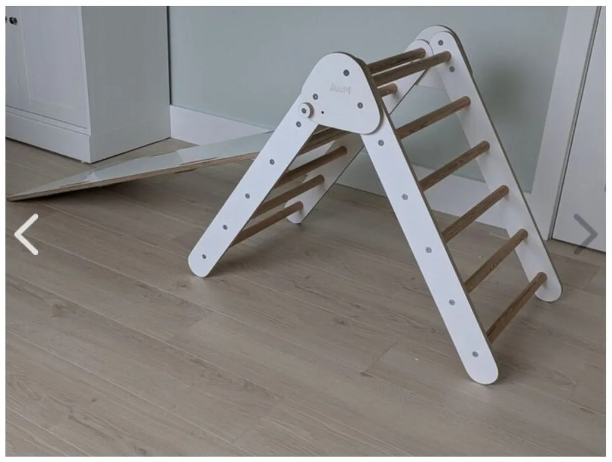 Folding Pikler Triangle with Reversible Slide/Ramp - Image 4
