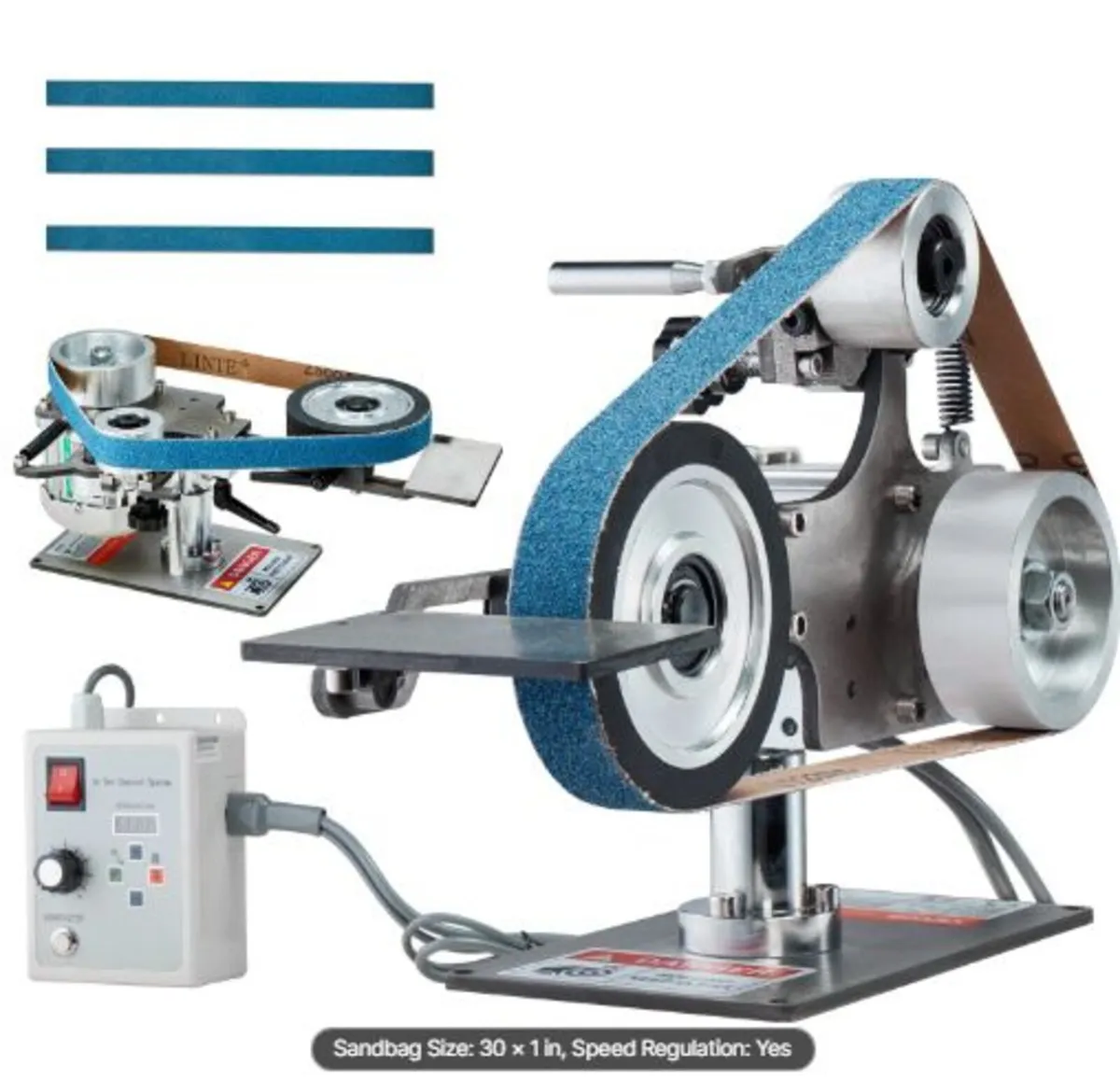 Belt Grinder Sander, 30 x 1-Inch Variable Speed - Image 1