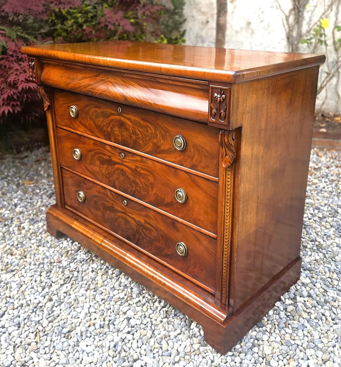 Victorian Mahogany Chest- Circa 1860 - Image 1