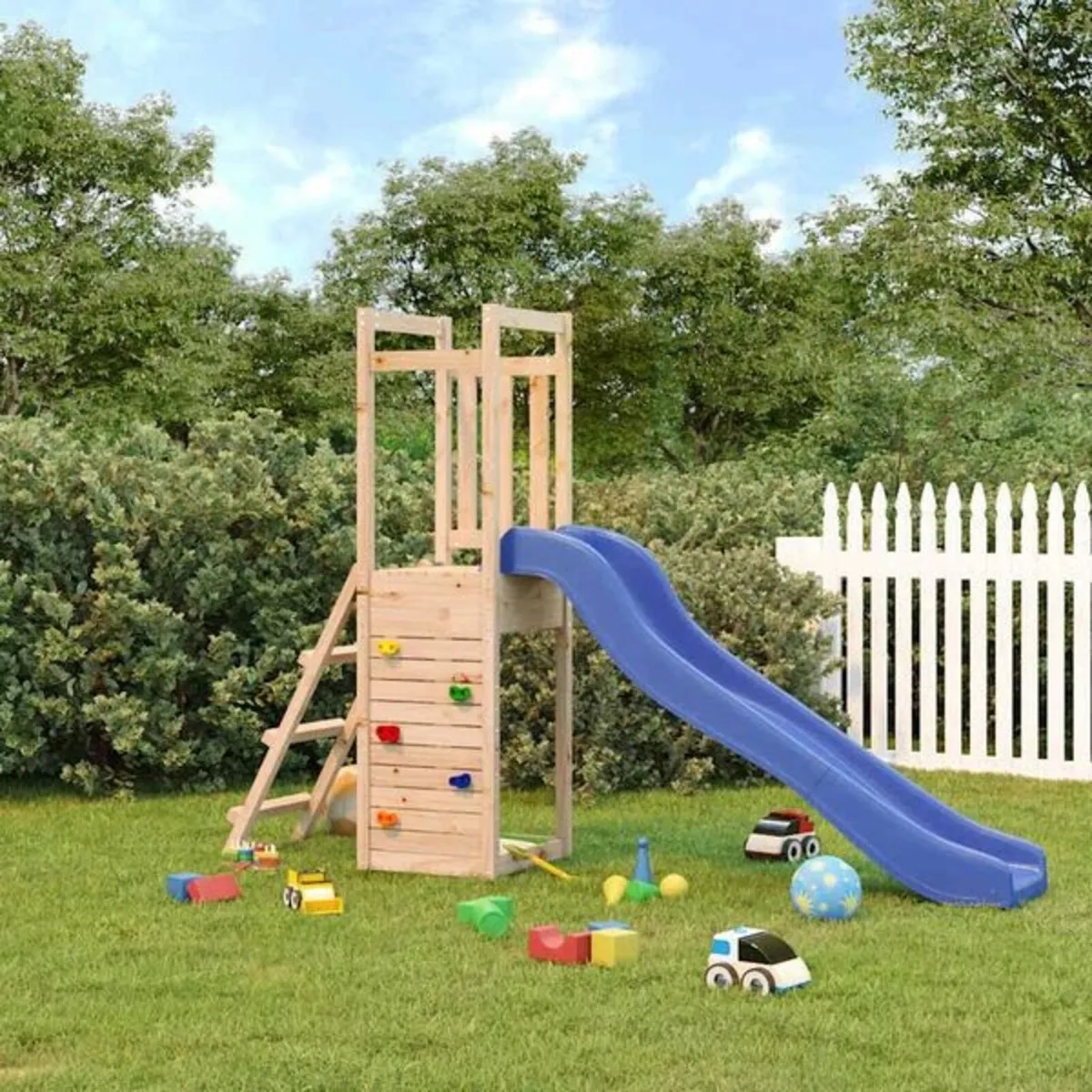 Outdoor Playset Solid Wood Pine - Image 1