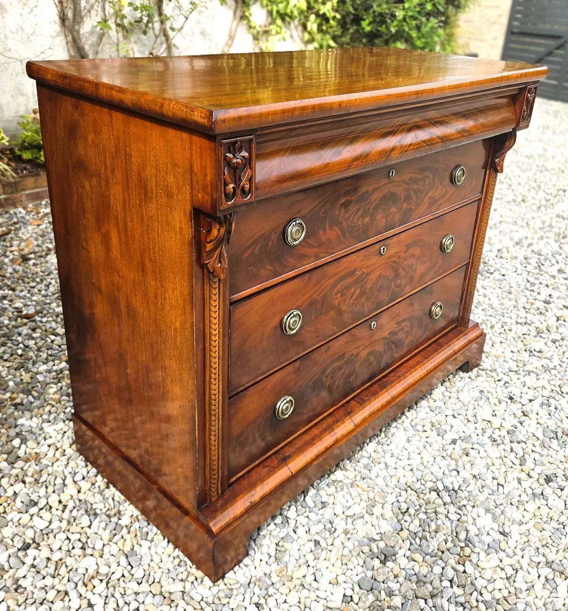 Victorian Mahogany Chest- Circa 1860 - Image 3