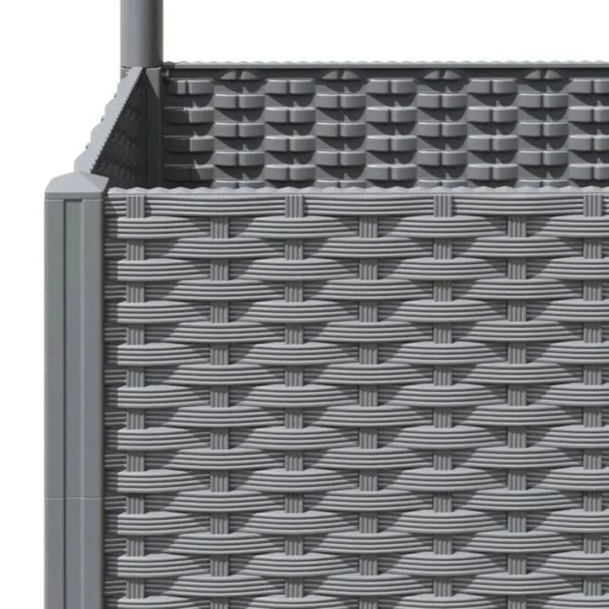 Garden Planter with Trellis Light Grey 120x40x136 - Image 4