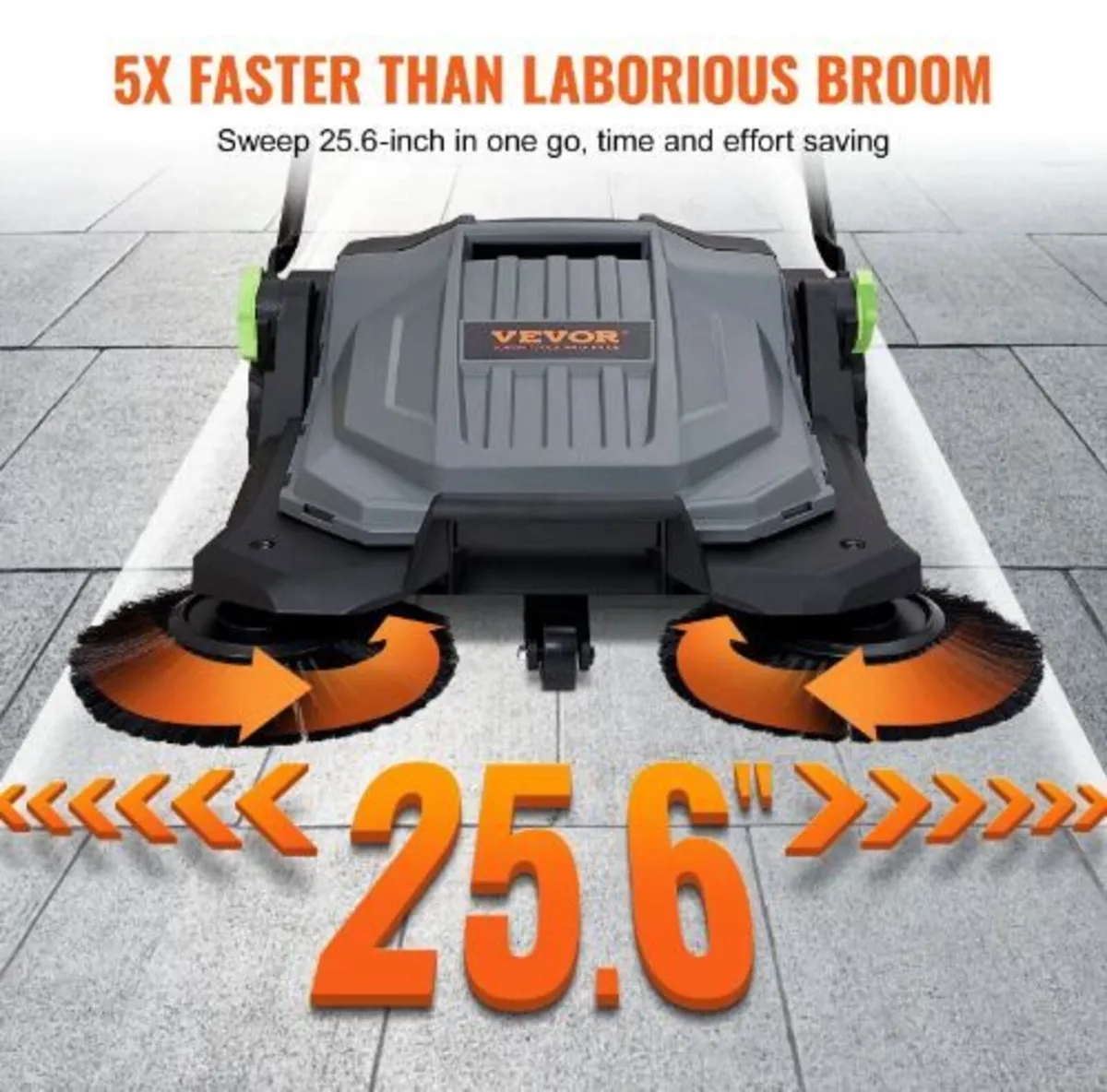 Walk-behind Hand Push Floor Sweeper - Image 3
