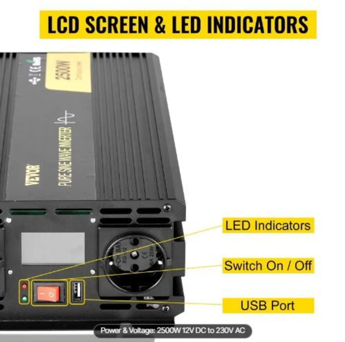 Pure Sine Wave Inverter 2500W - Image 2