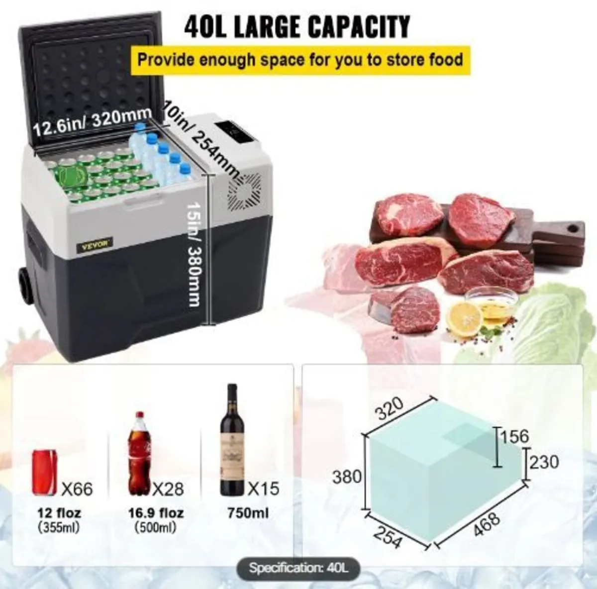 Car Refrigerator, 12 Volt Car Refrigerator - Image 4