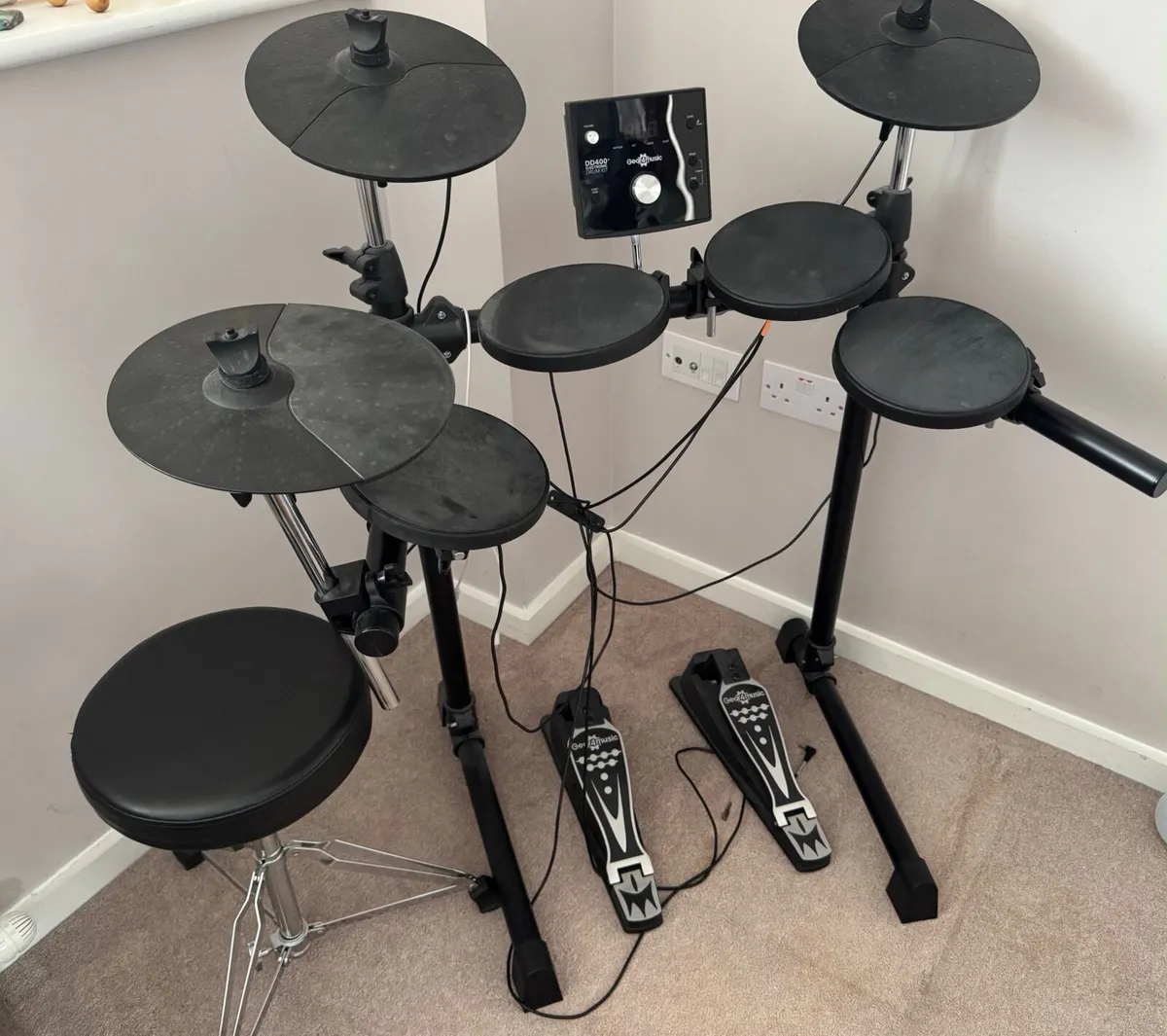 Gear4music Digital Drums 400+ Electronic Drum Kit