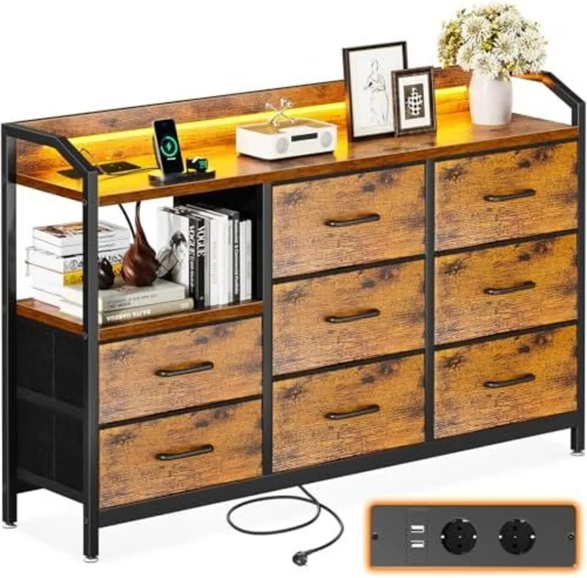 Chest of Drawers with Drawers, Drawer Cabinet with - Image 1