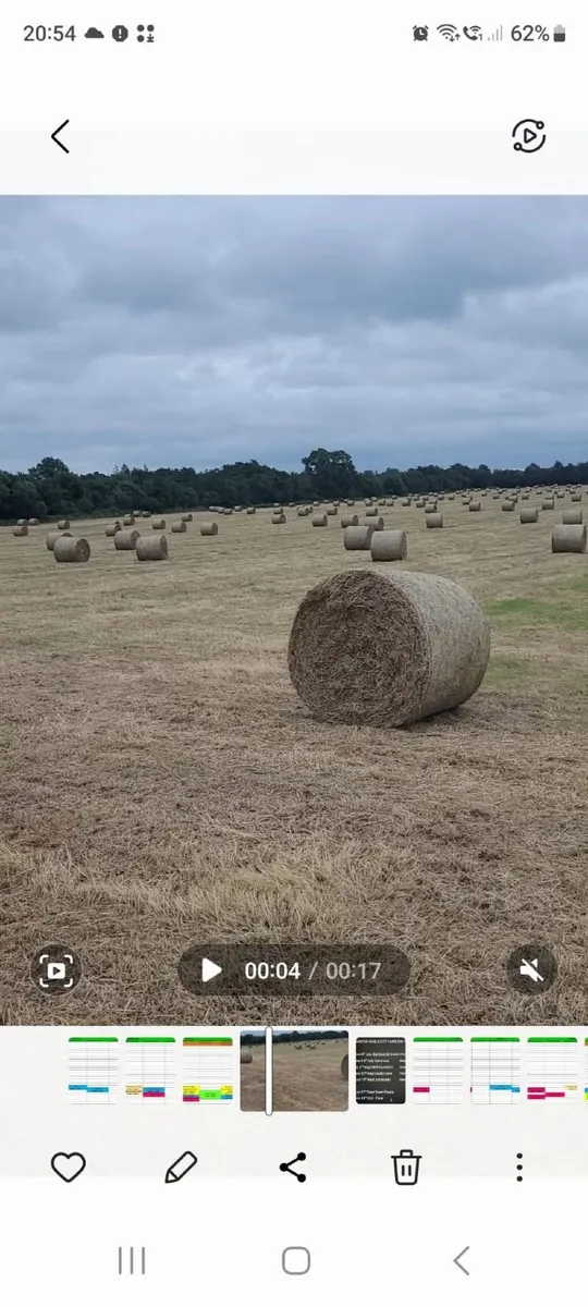 Round Bails of Hay