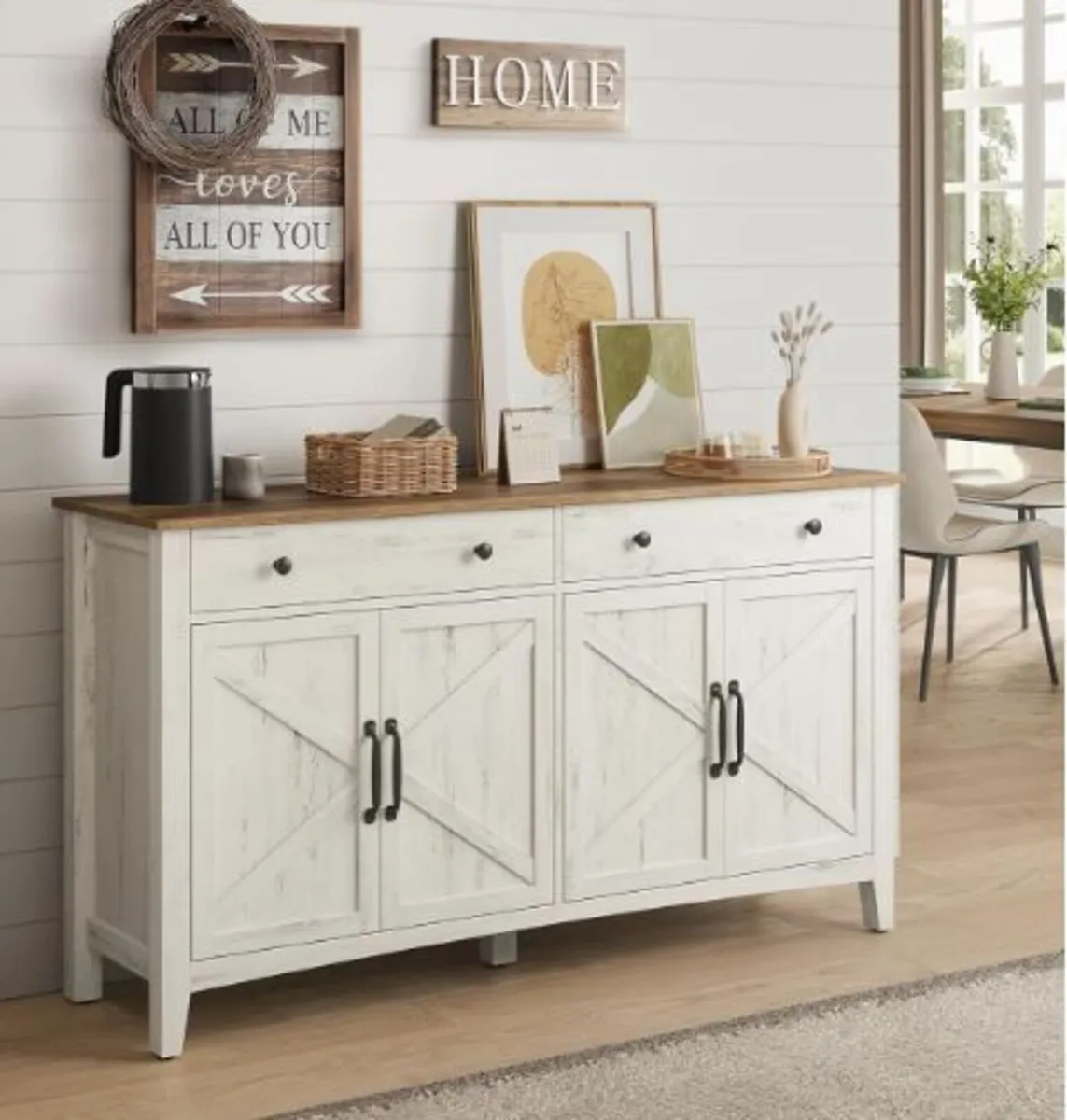 Kitchen Cabinet Sideboard with Drawers, Storage Ca - Image 1