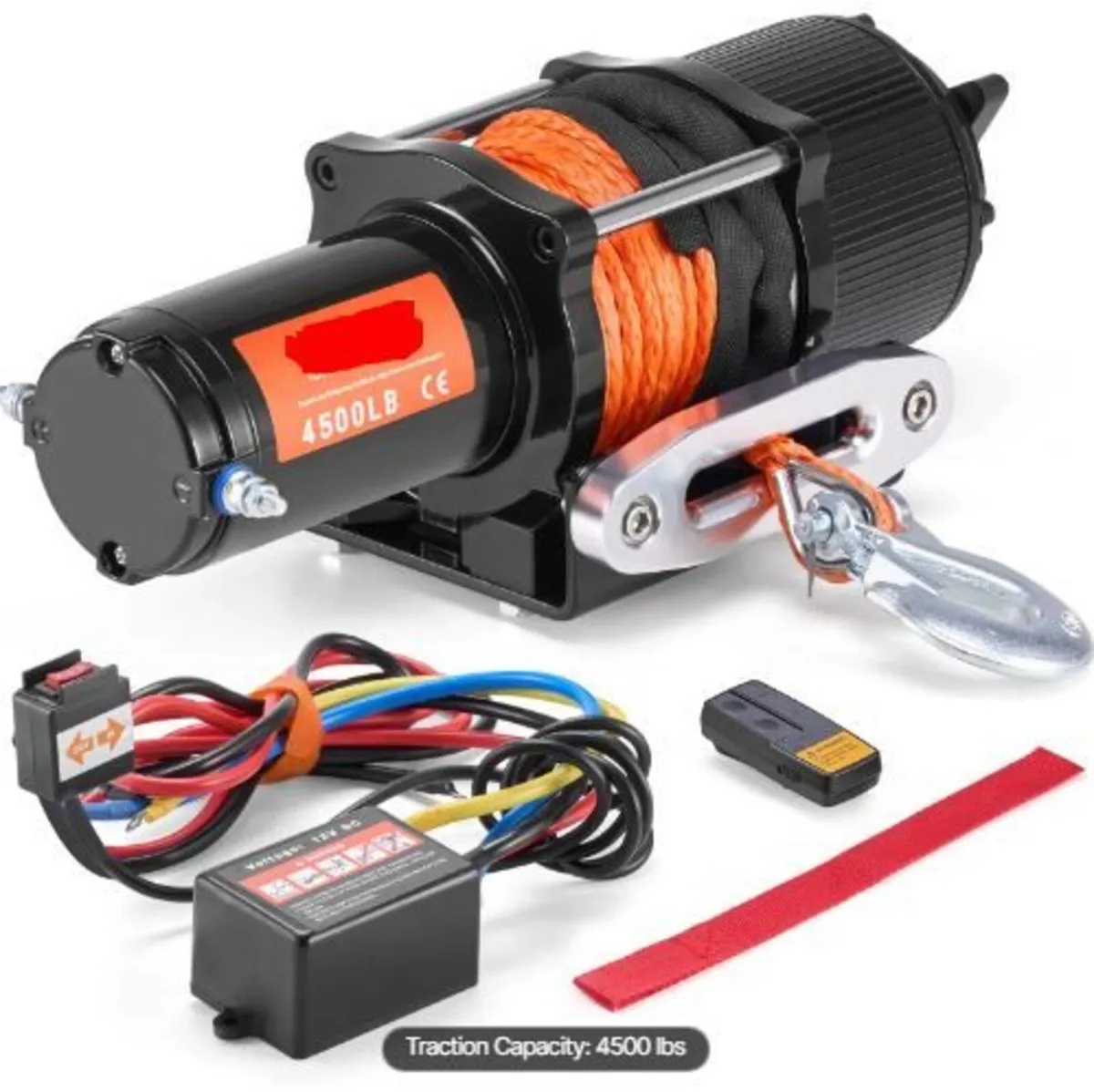Electric Winch ATV UTV 2041.2 kg Waterproof - Image 1