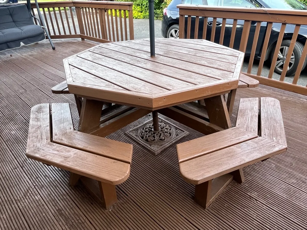 Wooden Picnic Table delivery can be arranged - Image 2