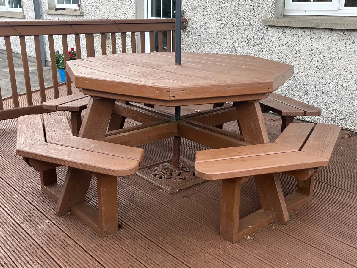Wooden Picnic Table delivery can be arranged - Image 1