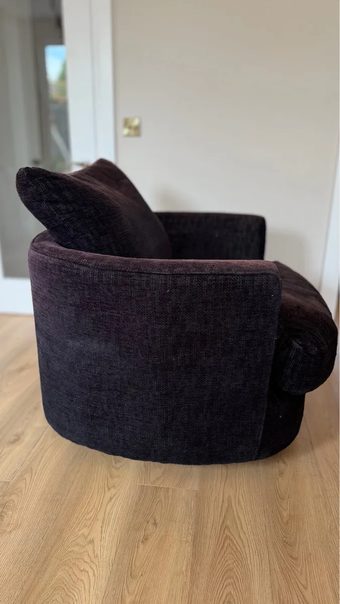 Navy Swivel Armchair - Image 2