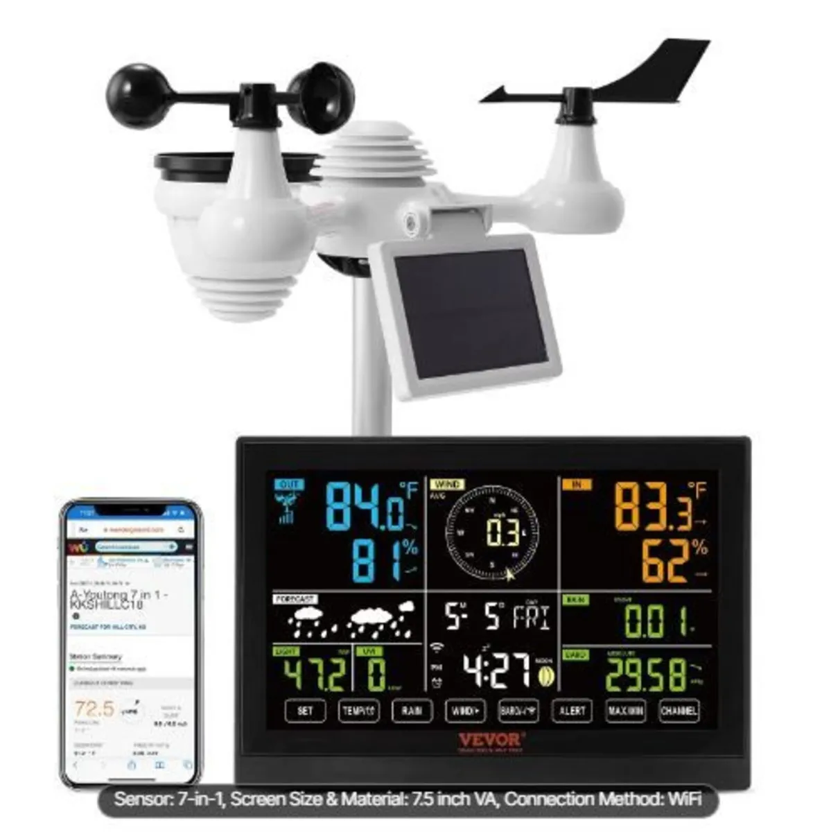 7-in-1 Wi-Fi Weather Station - Image 4