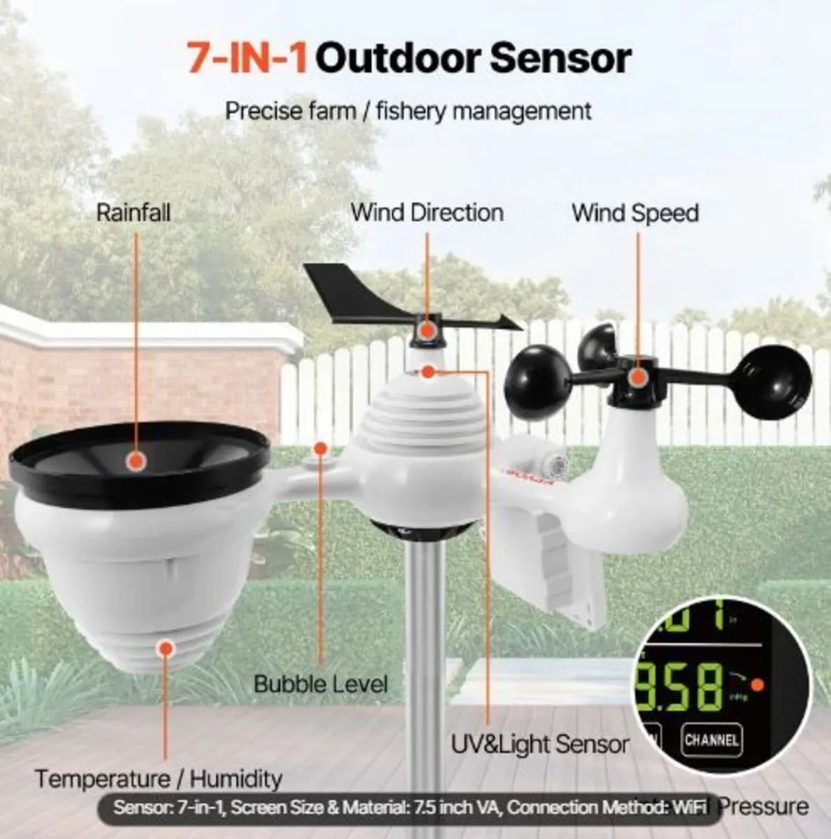 7-in-1 Wi-Fi Weather Station - Image 2