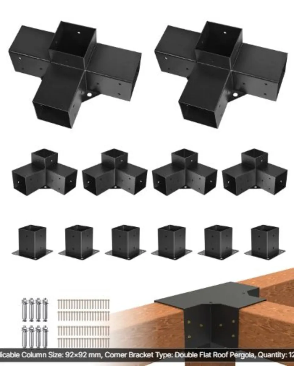 Pergola Kit,4x4 Inch Pergola Brackets for 92 x92mm - Image 1