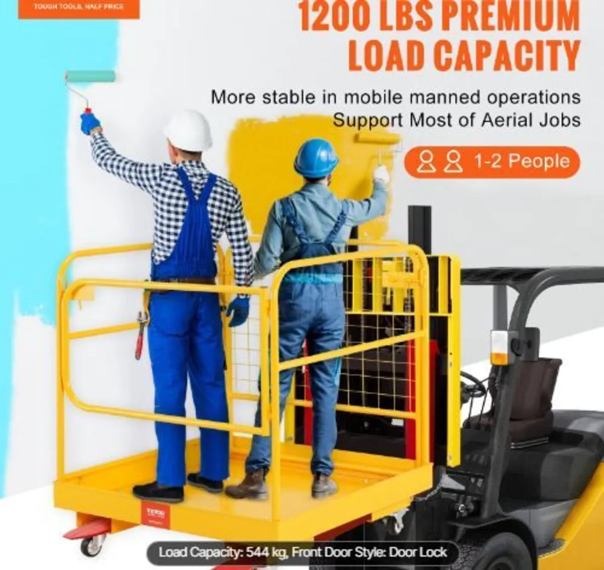 Forklift Safety Cage, 544.3 kg Load Capacity - Image 2
