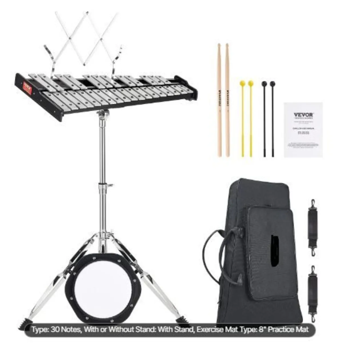 30 Note Glockenspiel Xylophone Bell Kit - Image 3
