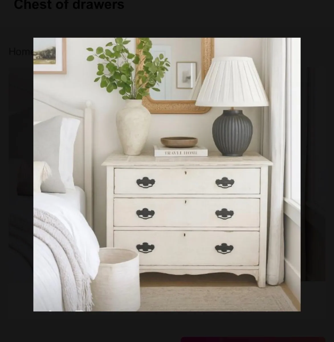 Mahogany chest of drawers upcycled - Image 1