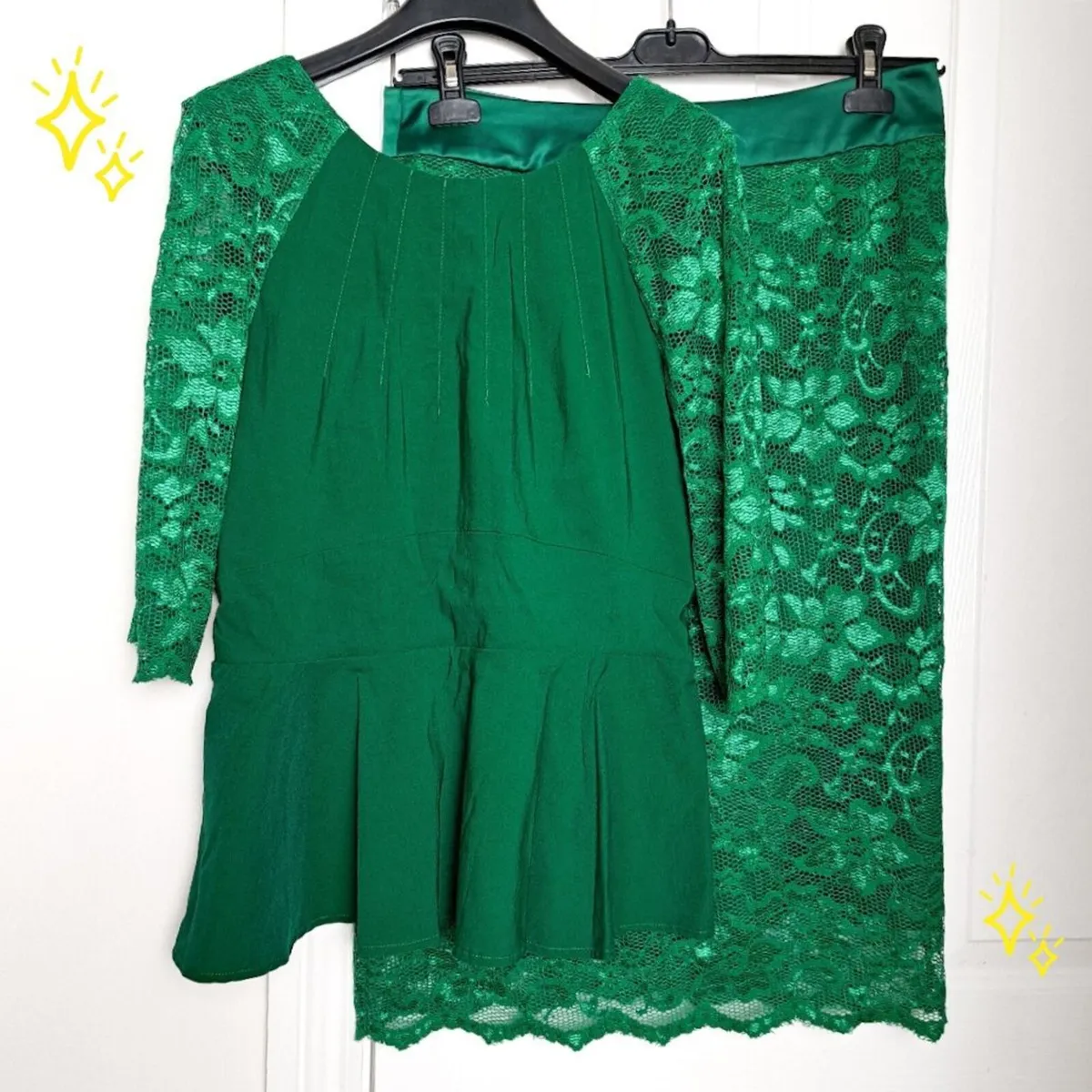 Ollie & Mac Green Top Skirt Co-ords 14UK/42EU - Image 1