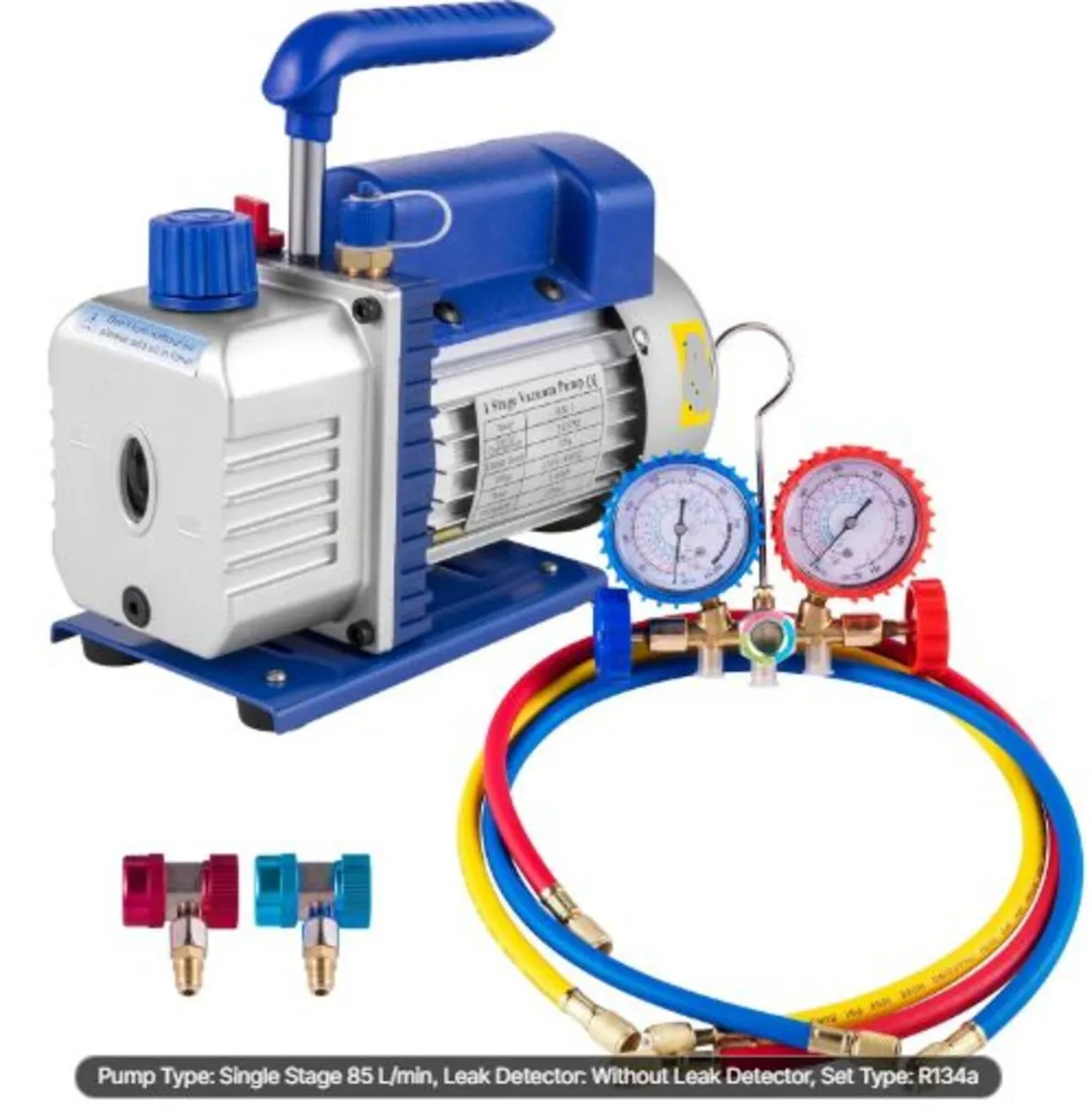 3CFM 1/4HP Refrigerant Vacuum Pump Kit, 85 L/min - Image 1