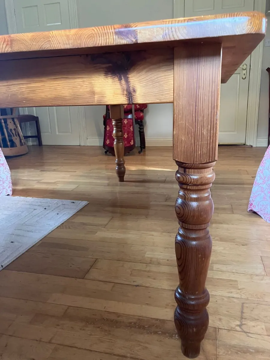 Pine Kitchen Table 6ftx3ft - Image 3