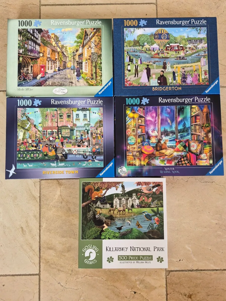 Jigsaw Puzzle lot of 5 - Image 1