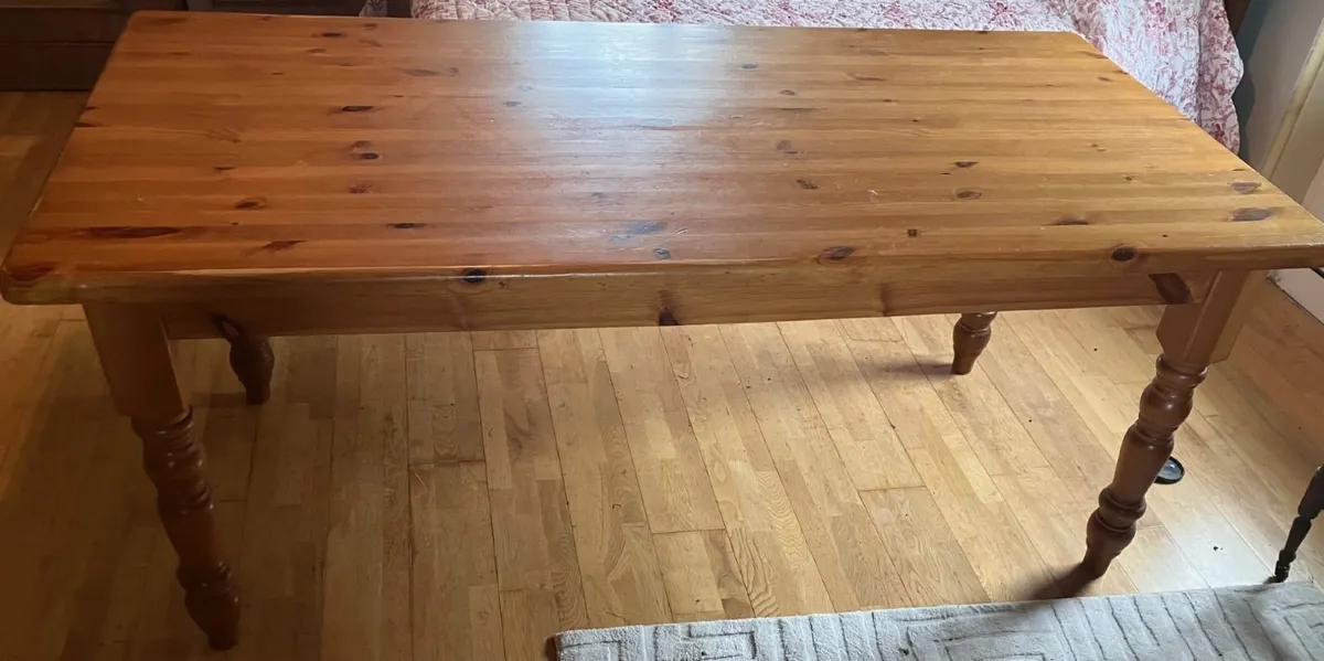 Pine Kitchen Table 6ftx3ft - Image 1