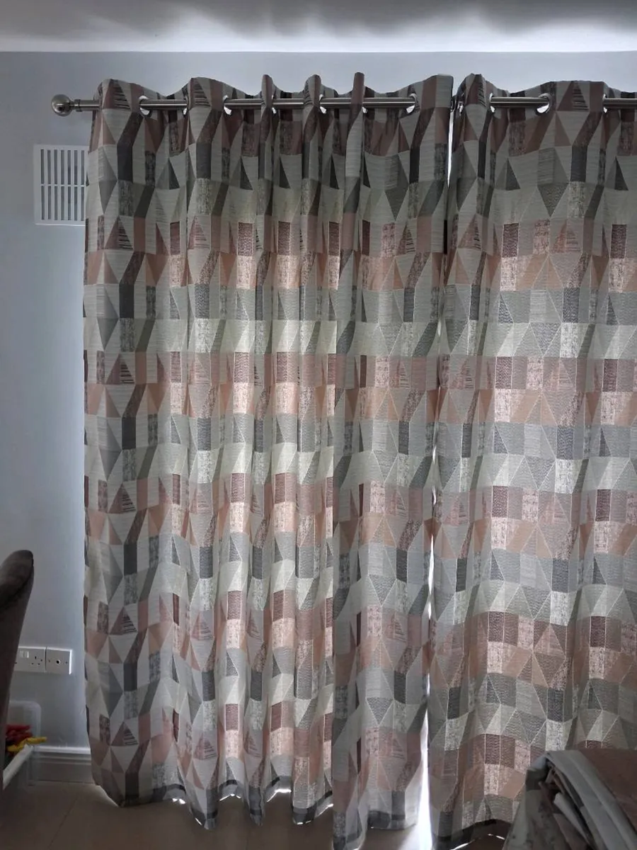 Harry Corry Eyelet Curtains 2 Pairs 90x90 & 90x72 - Image 3
