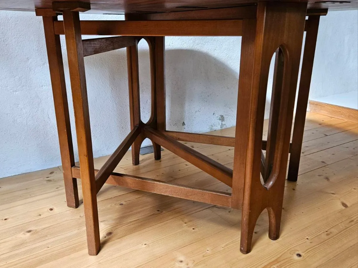 Mid Century Drop Leaf Dining Table - Vintage Table - Image 4