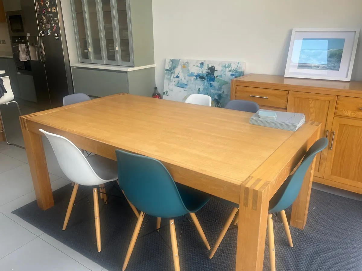 Oak Dining table and sideboard - Image 3