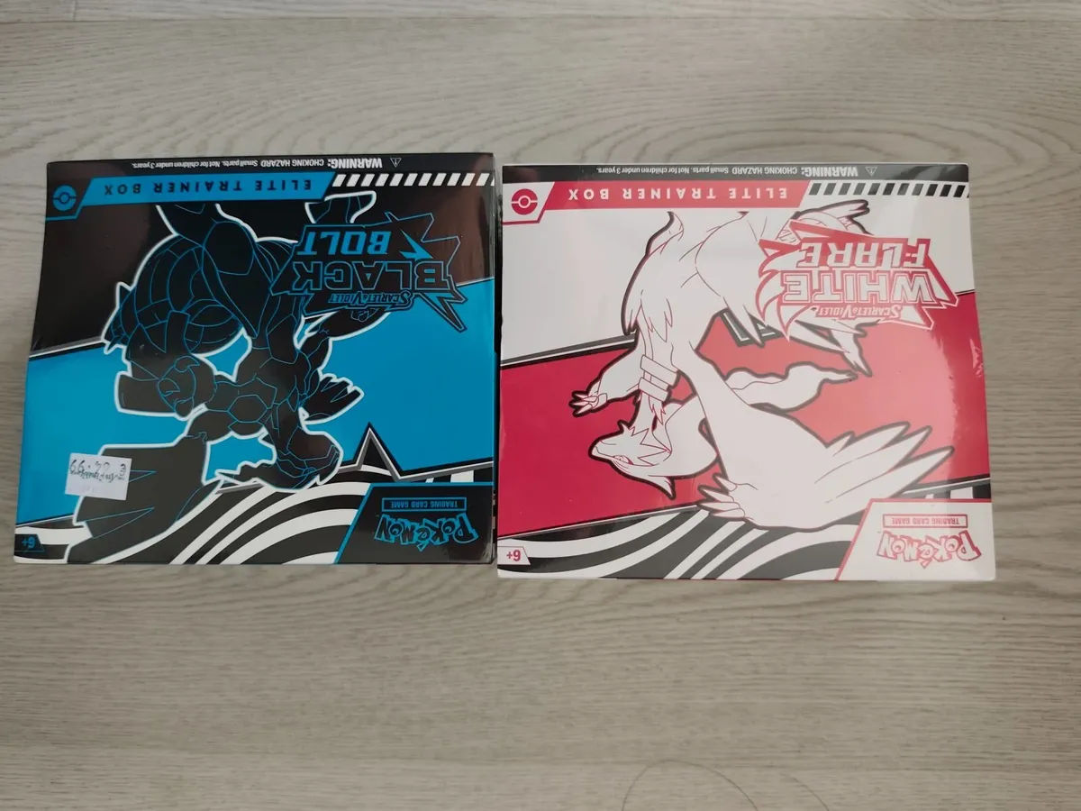 Pokémon Scarlet Violet ETB Black Bolt  White Flare