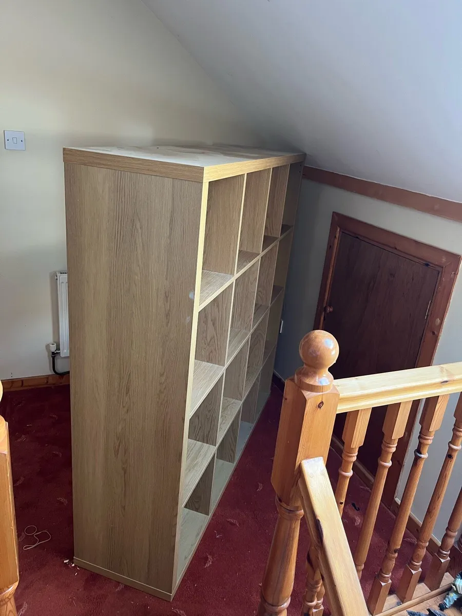 16 cube natural oak storage unit - Image 3