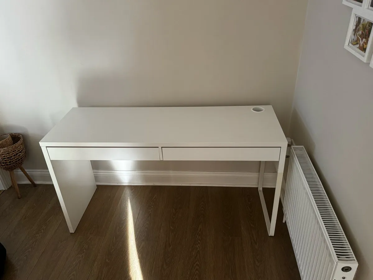 Ikea white desk - Image 2
