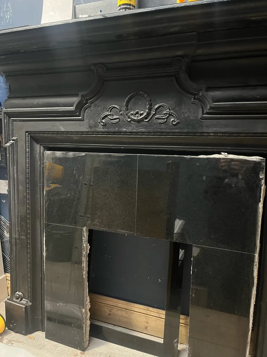 Fireplace Antique cast iron 63 wide 58 high - Image 1
