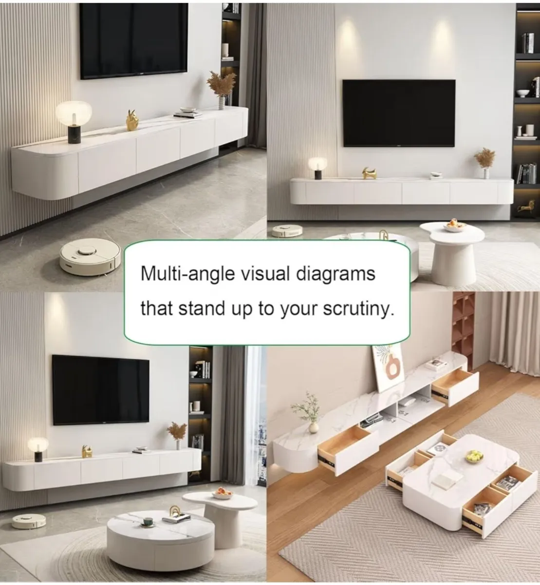 New: TV Media Console Floating Cabinet 180cm - Image 3