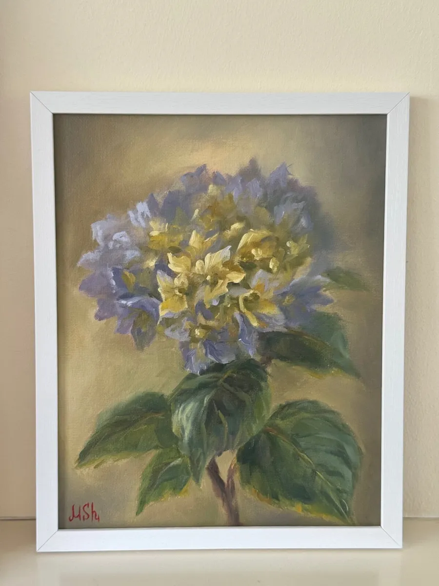 Original oil painting flowers hydrangeas - Image 2