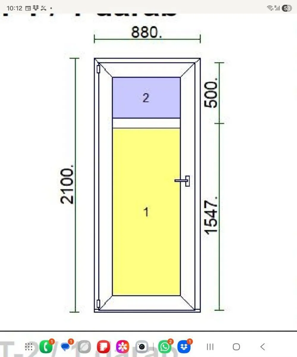 PVC Door / Dark brown - Image 3