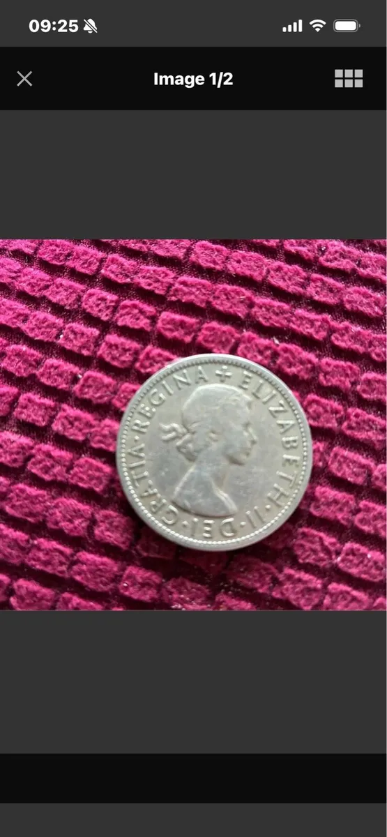1957 UK Queen Elizabeth Half Crown - Image 1