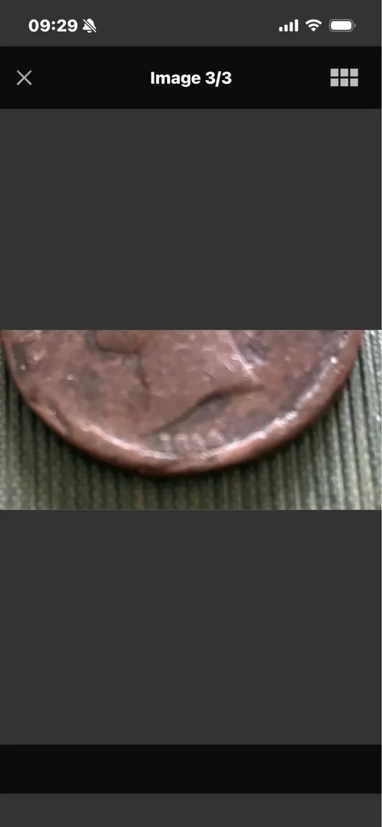1854 Queen Victoria Early Copper Half Penny - Image 3