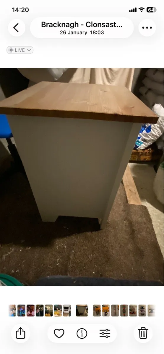 bedside locker + hall stand + small mirror - Image 3