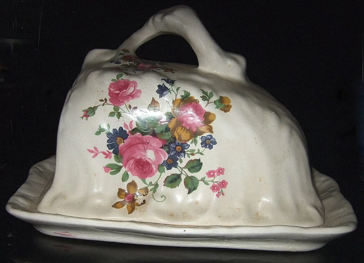 Pristine Vintage Swinnertons Floral Cheese Dish - Image 3