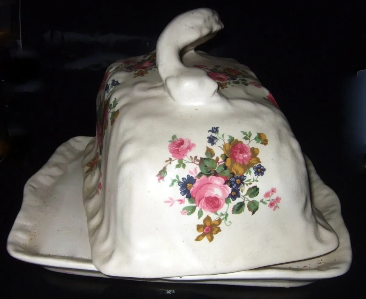 Pristine Vintage Swinnertons Floral Cheese Dish - Image 4