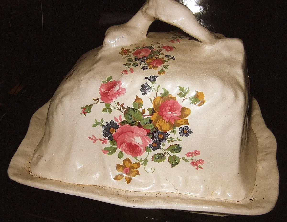 Pristine Vintage Swinnertons Floral Cheese Dish - Image 2