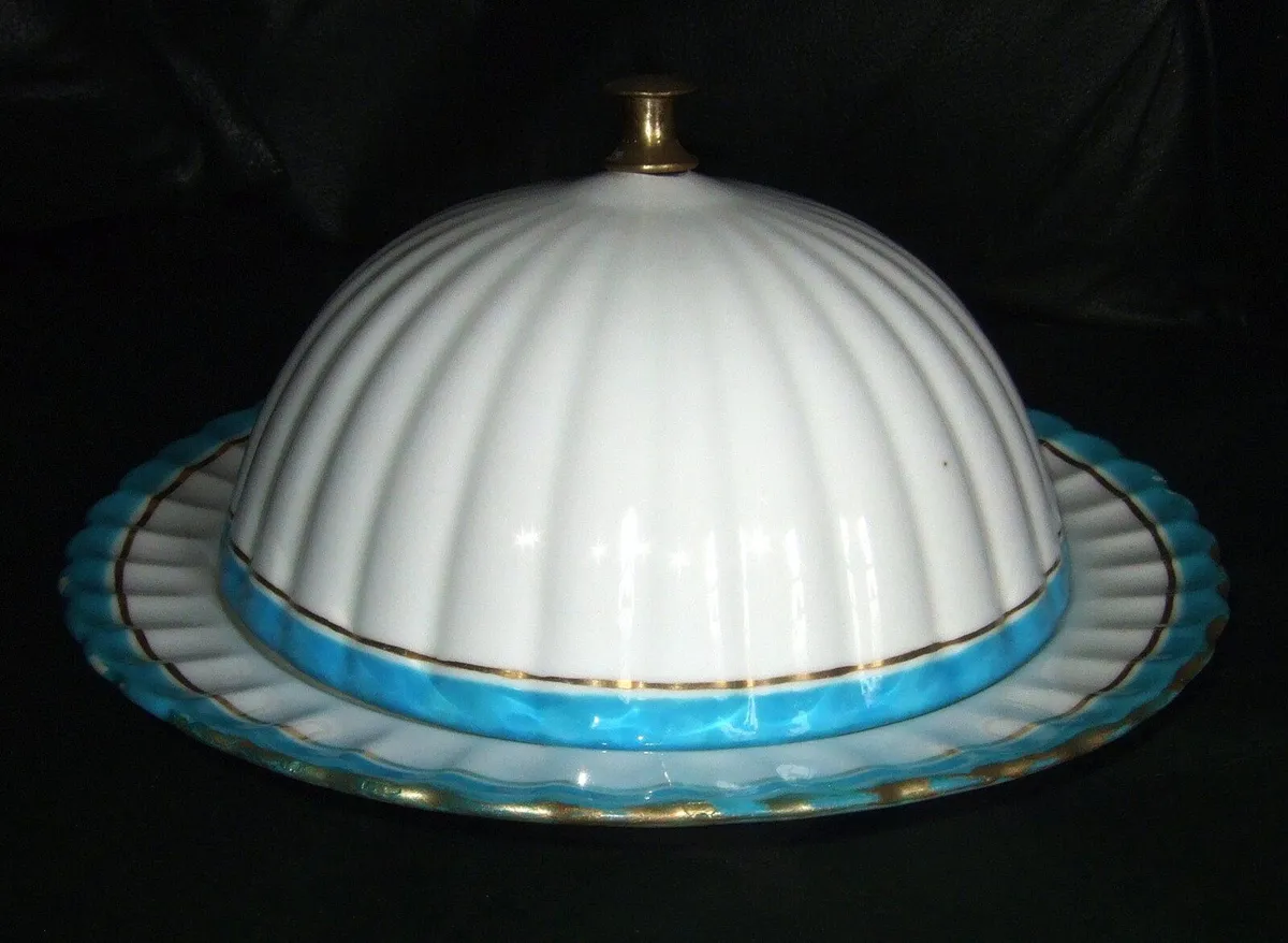 Antique Fine Bone China Muffin/Butter Dish - Image 3