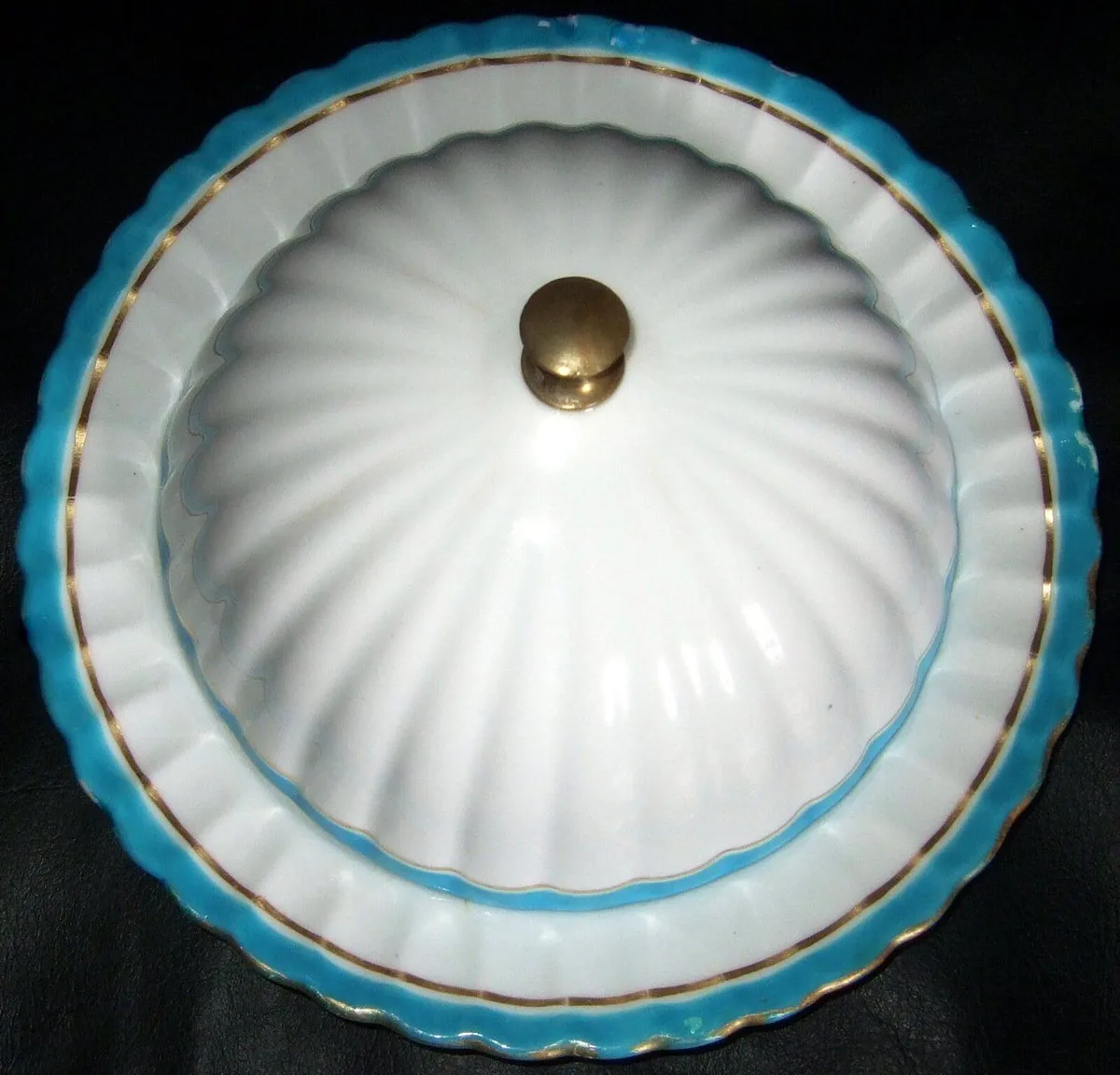 Antique Fine Bone China Muffin/Butter Dish - Image 4