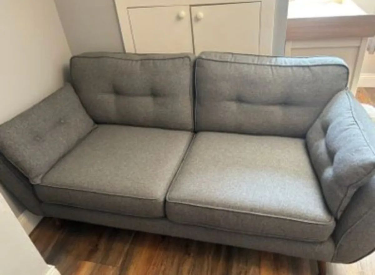 DFS French Connection Zinc 3-Seater Sofa - Image 1