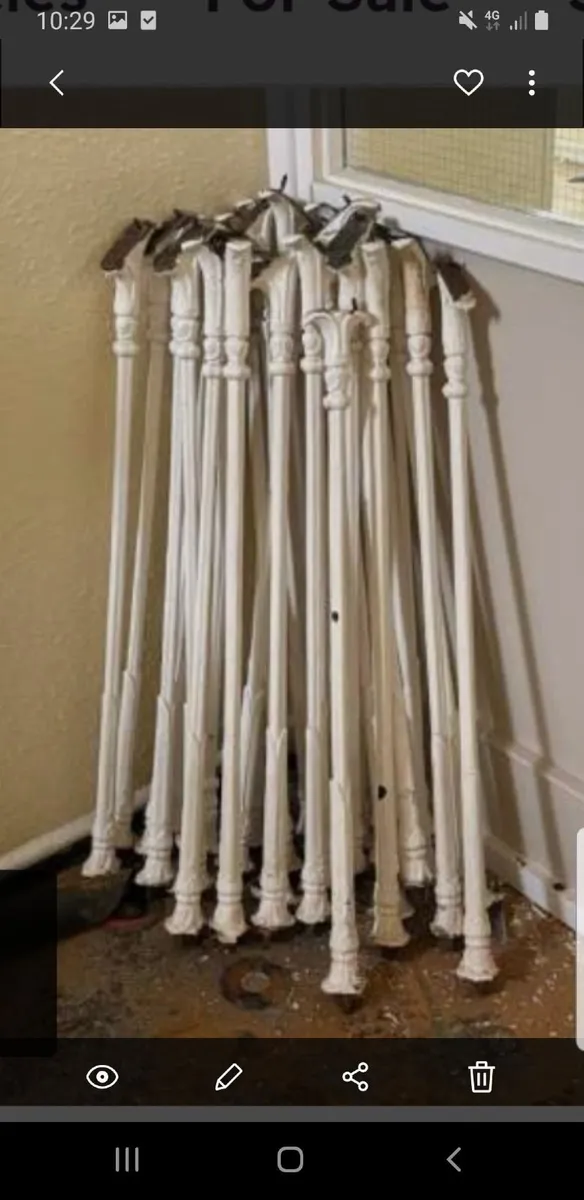 Antique cast iron balustrading stair rails - Image 2