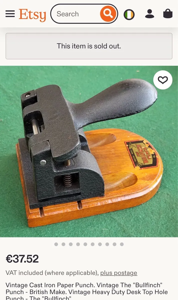Vintage cast iron  hole punch - Image 3