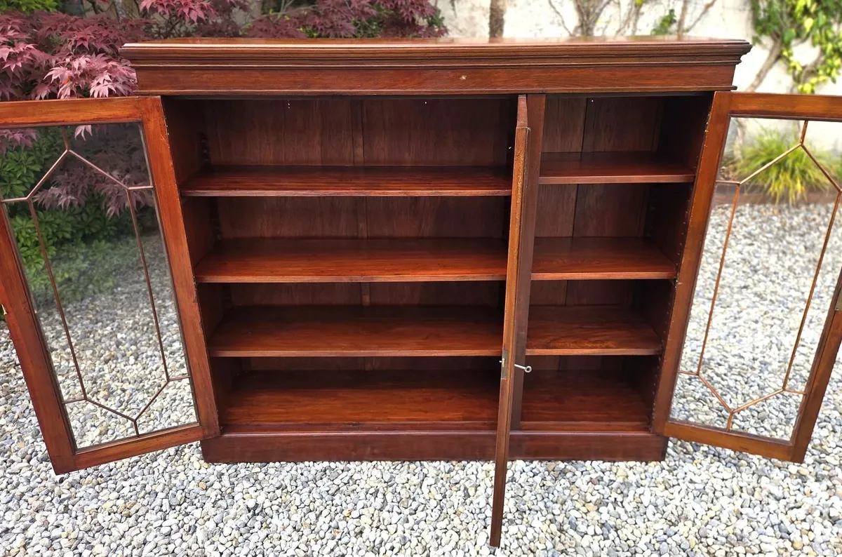 Vintage 3 Door Display Bookcase- Circa 1930 - Image 4